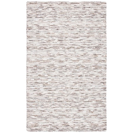 Safavieh 8 x 10 ft. Elements Hand Loomed Rectangle Area Rug Brown & Light Grey ELM202T-8